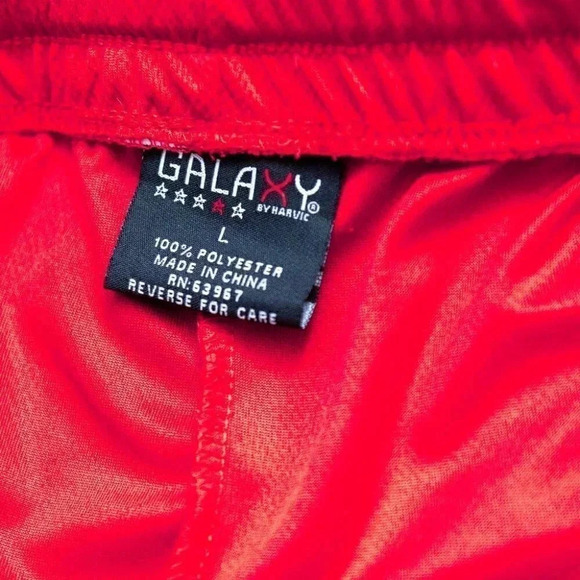 Galaxy by Harvic | WOMEN'S MOISTURE WICKING PERFORMANCE PANTS |  Red | Large - Picture 4 of 4